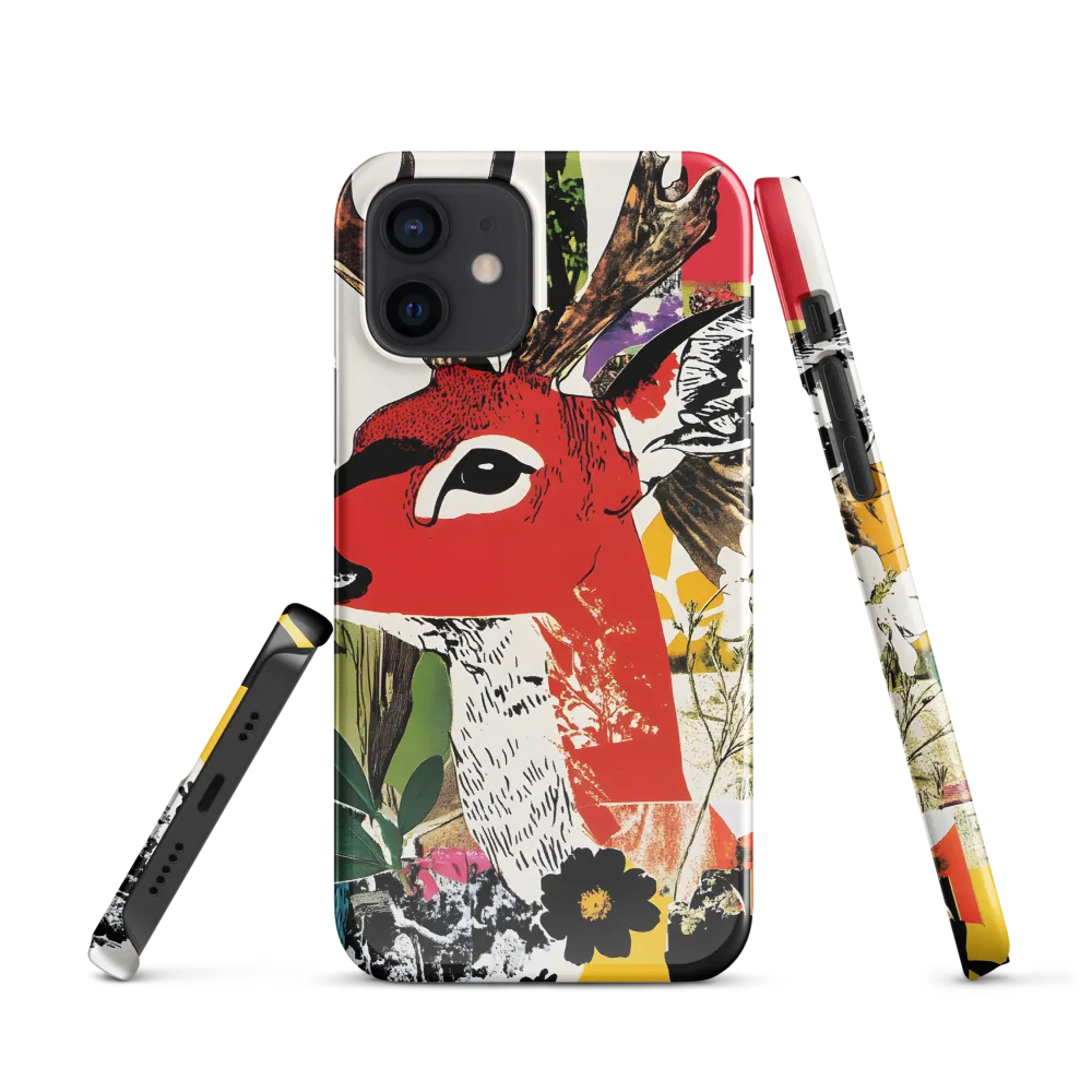 Vibrant Harmony: The Deer in Nature | Phone Case |  12 | Snap Case | Glossy