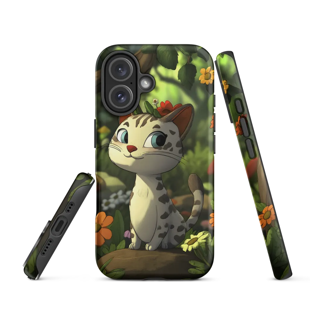 Whimsical Forest Cat | Phone Case