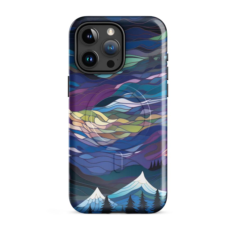 Twilight Peaks: An Abstract Mountain Landscape