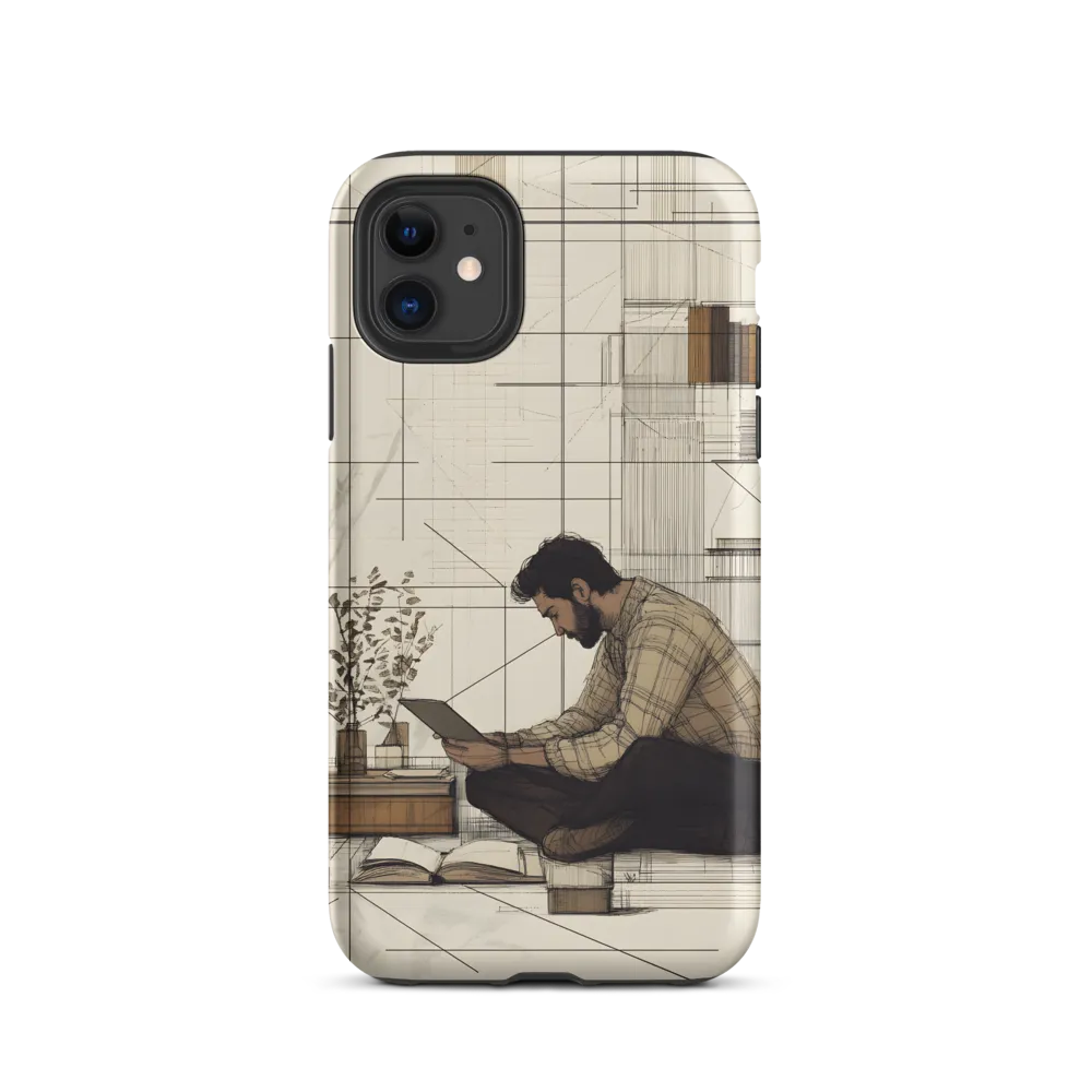 Quiet Reflections in Line | Phone Case |  11 | Tough Case | Matte