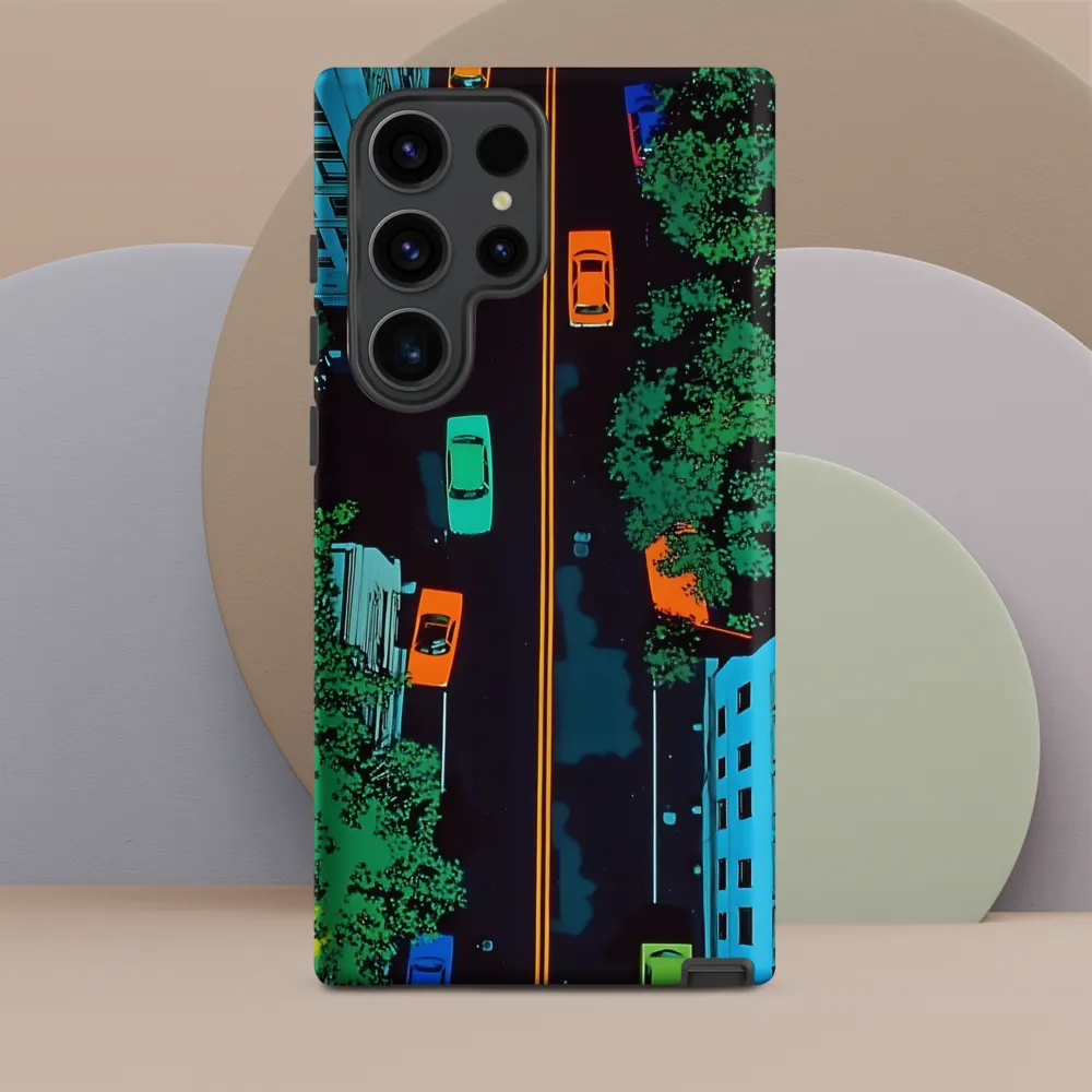 Urban Pulse: A Colorful Intersection