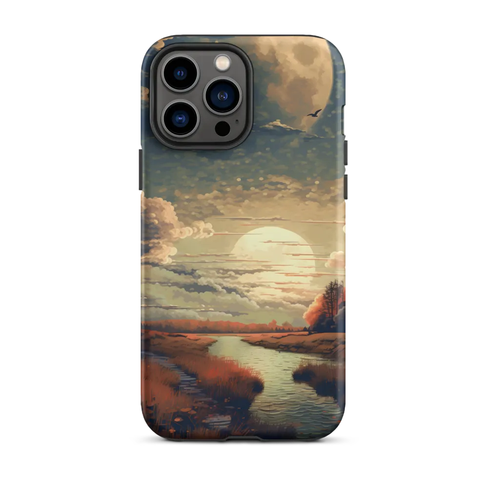 Whispers of Dusk: A Tranquil River Landscape
