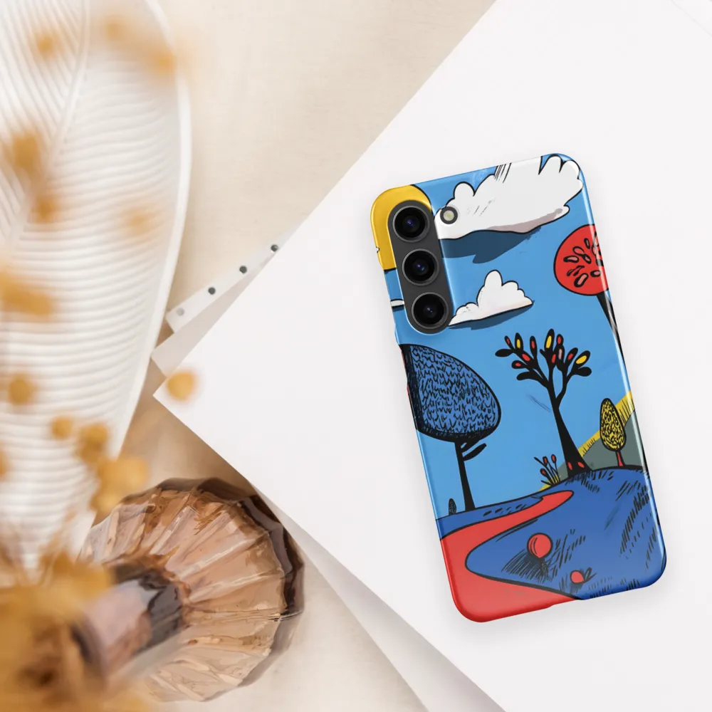 Whimsical Pathways Through a Colorful Landscape