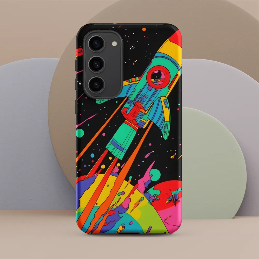 Cosmic Voyage: The Neon Lift-Off