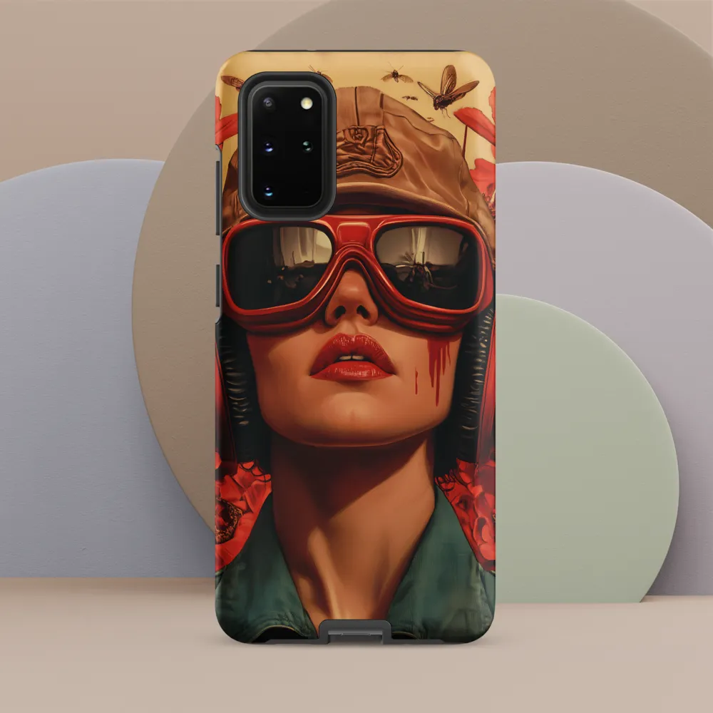 Defiant Portrait in a Floral Realm | Phone Case |  S20 Plus | Tough Case | Matte