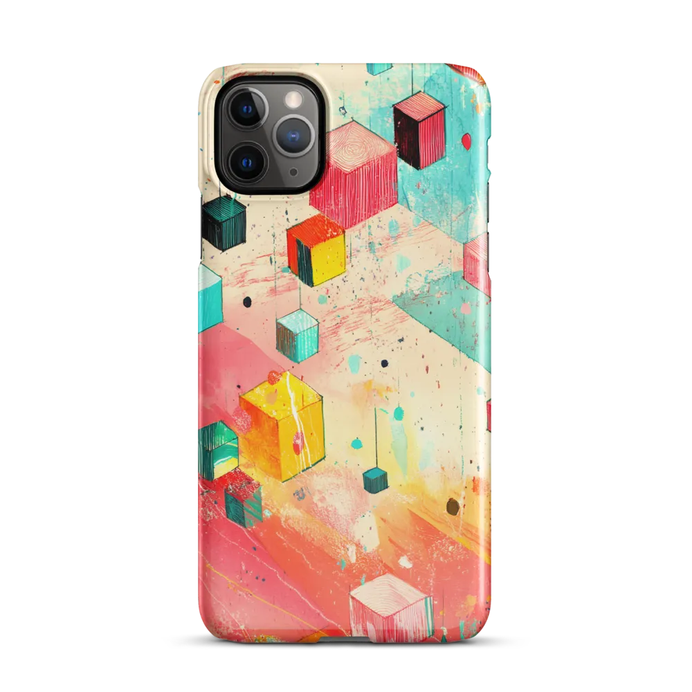 Suspended Cubes in Colorful Abstraction | Phone Case |  11 Pro Max | Snap Case | Glossy