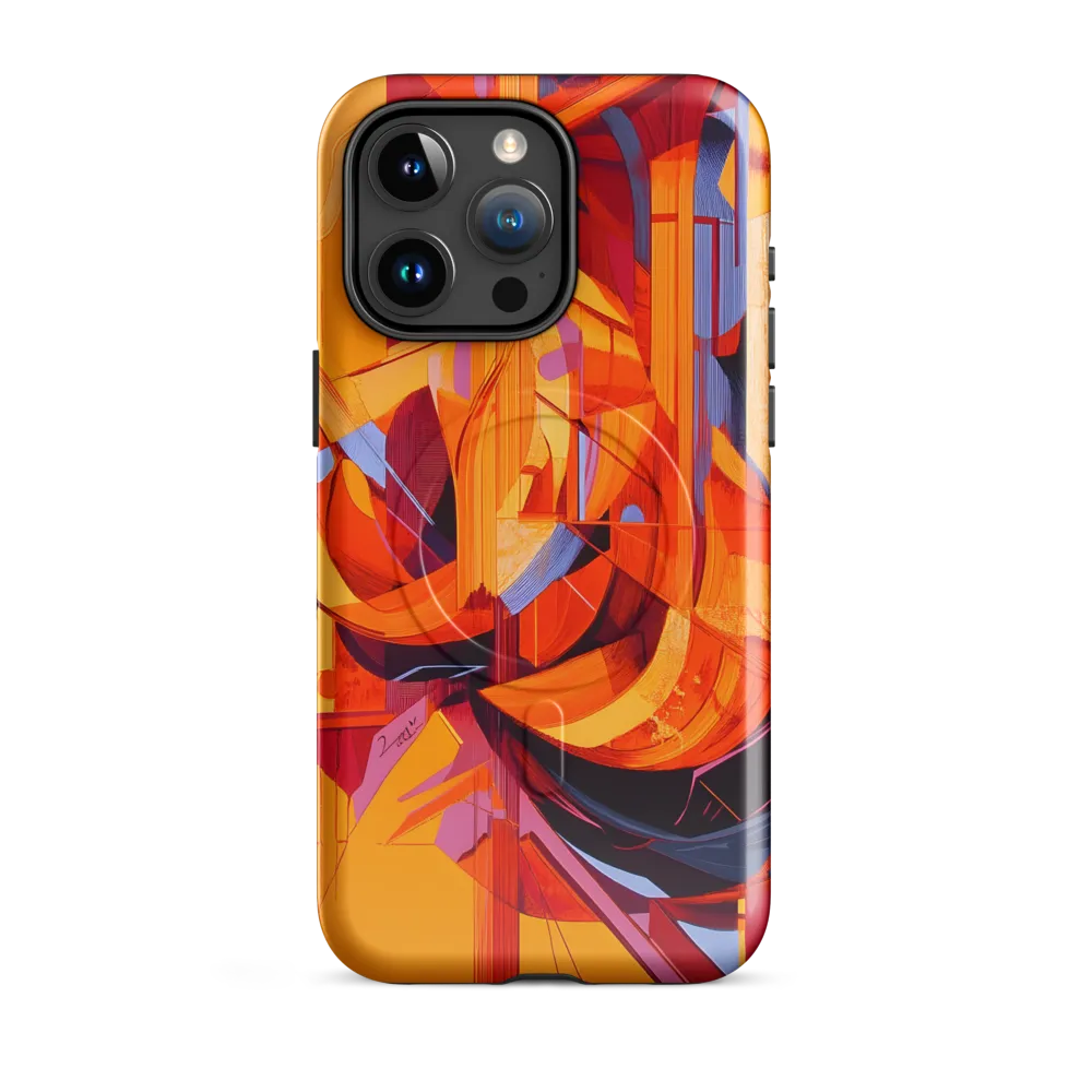 Dynamic Abstract Symphony | Phone Case |  15 Pro Max | MagSafe® Tough Case | Glossy