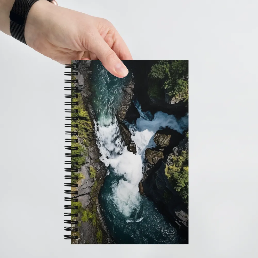 Eternal Flow: The Serene Cascade | Spiral Notebook