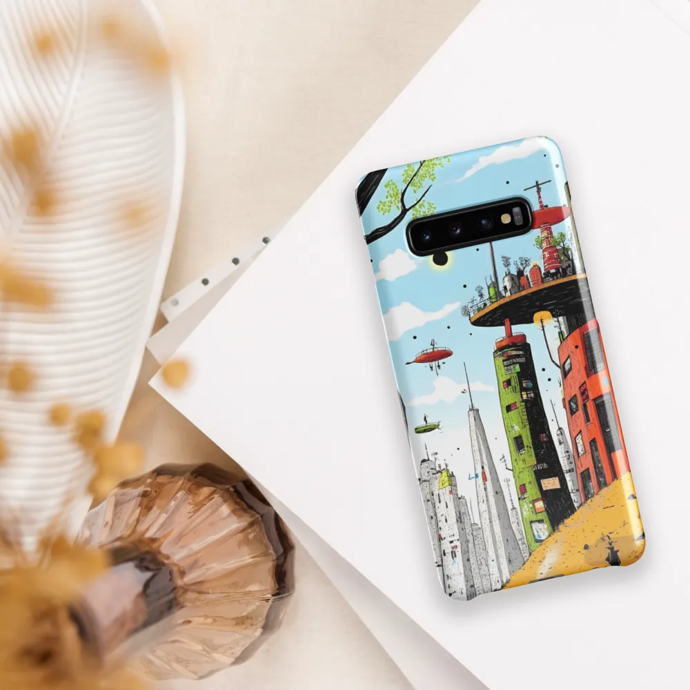 Futuristic Urban Dreamscape | Phone Case |  S10 Plus | Snap Case | Glossy