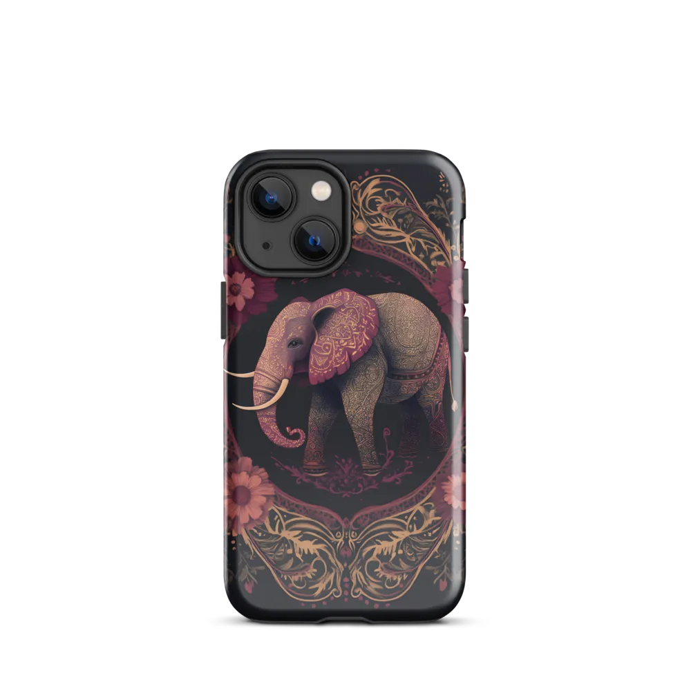 Regal Reverie: The Ornate Elephant | Phone Case |  13 mini | Tough Case | Glossy