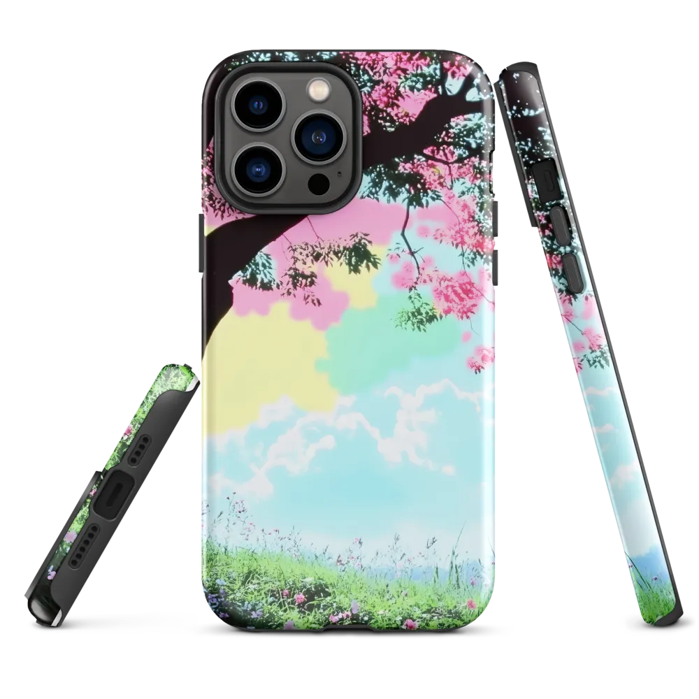 Pastel Dreams: A Surreal Tree Landscape