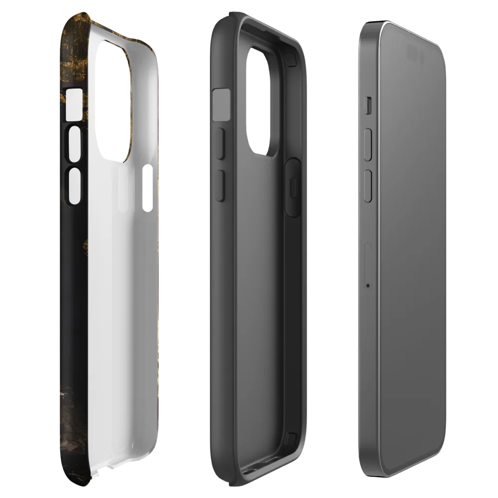 Golden Elegance: A Modern Profile Portrait