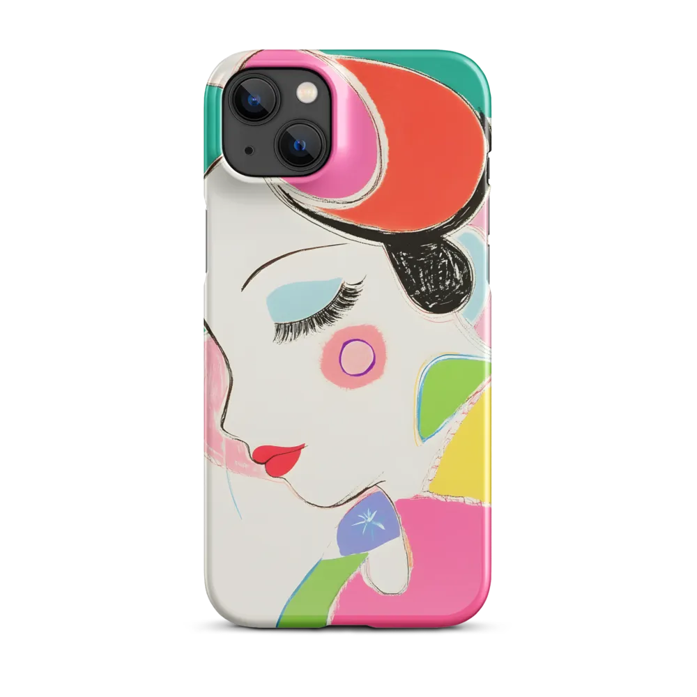 Whimsical Portrait in Colorful Abstraction