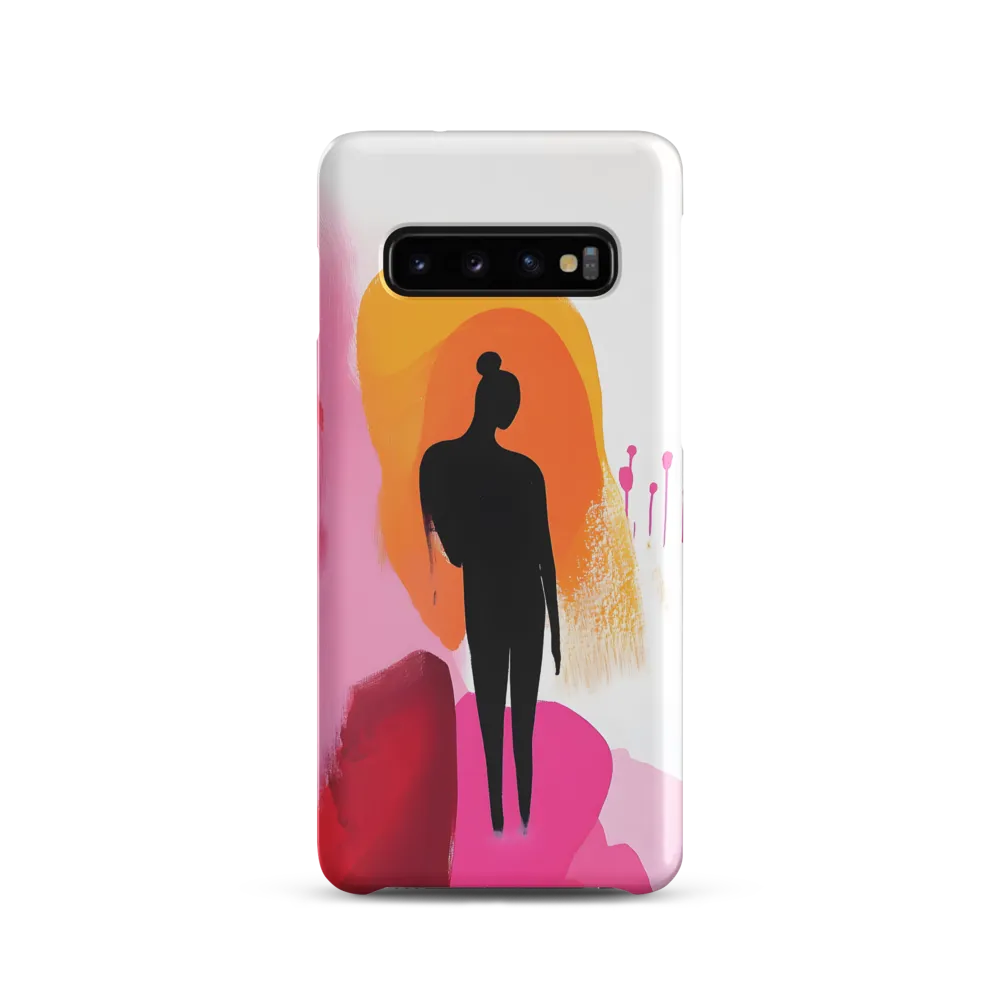 Silhouette in Colorful Abstraction