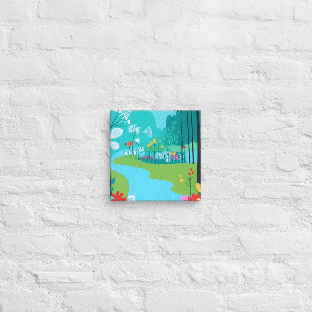 Whispers of Spring: A Colorful Retreat | Canvas | 10″×10″