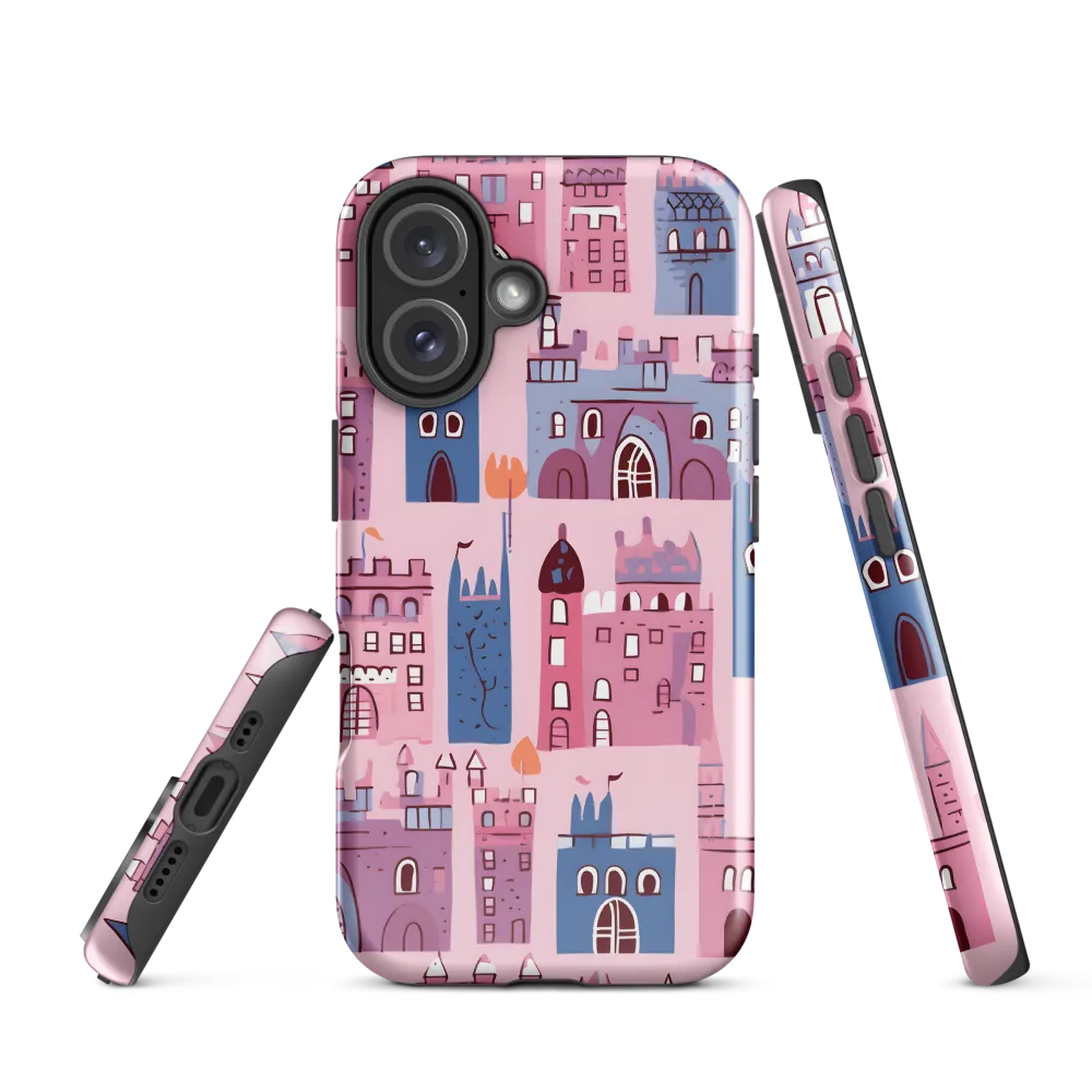 Whimsical Castles: A Playful Tapestry | Phone Case |  16 | Tough Case | Glossy