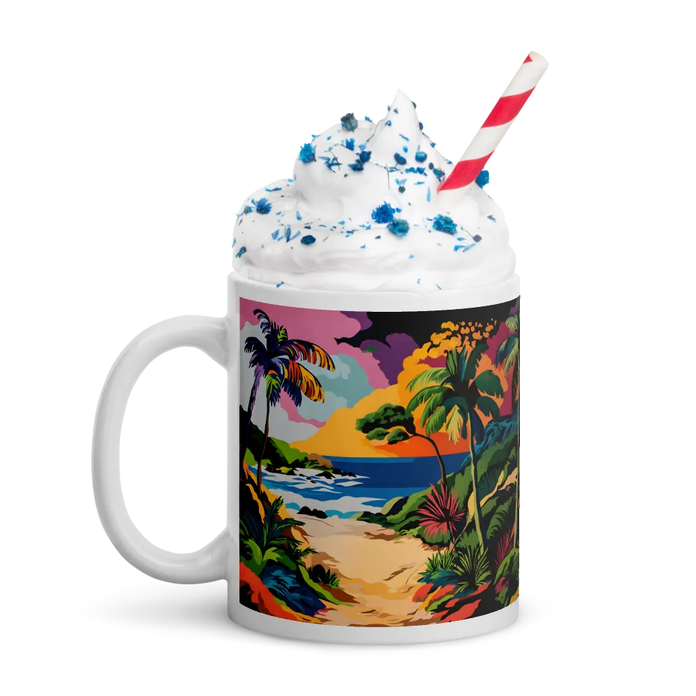 Tropical Sunset Escape | Mugs | Multiple Sizes & Colors