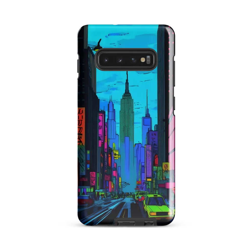 Neon Dreams of the City | Phone Case |  S10 Plus | Tough Case | Glossy