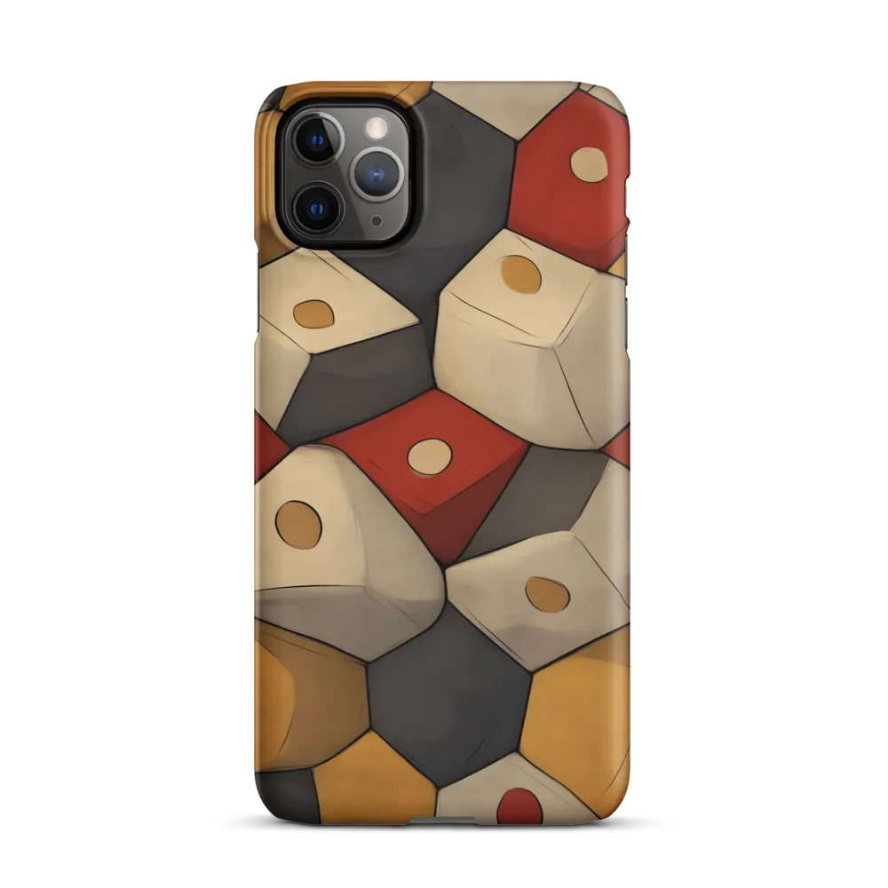 Interlocking Hexagons: An Abstract Dance of Color