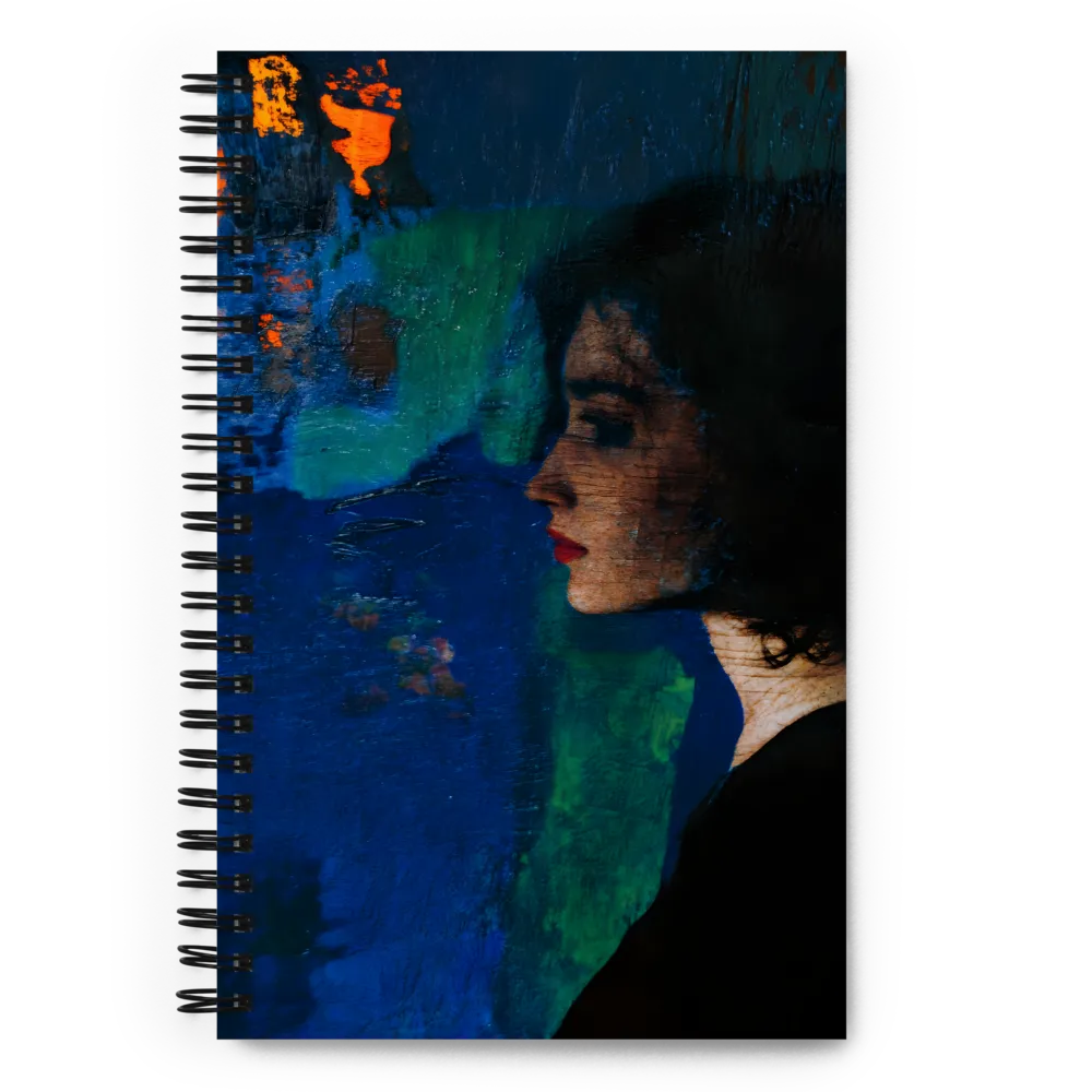 Contemplation in Blue | Spiral Notebook