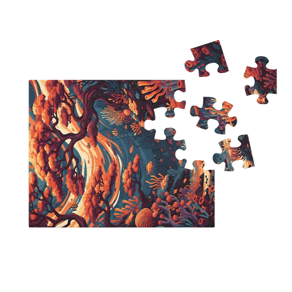 Coral Forest 
 Jigsaw Puzzle in Tin Box