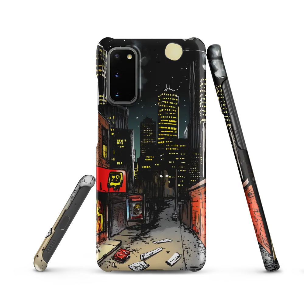 Nocturnal Cityscape: The Hidden Alley | Phone Case |  S20 | Snap Case | Matte