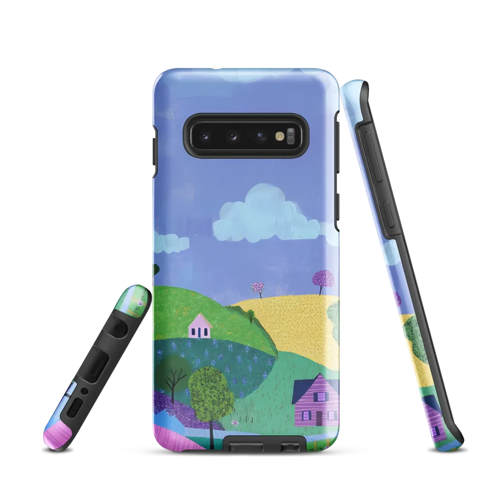 Whimsical Hills and Quaint Homes | Phone Case |  S10 | Tough Case | Glossy