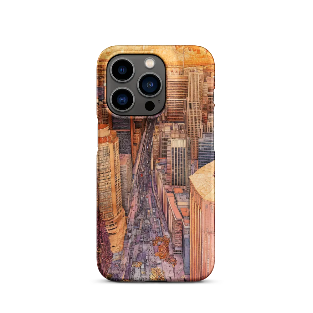 Mosaic Cityscape at Dusk