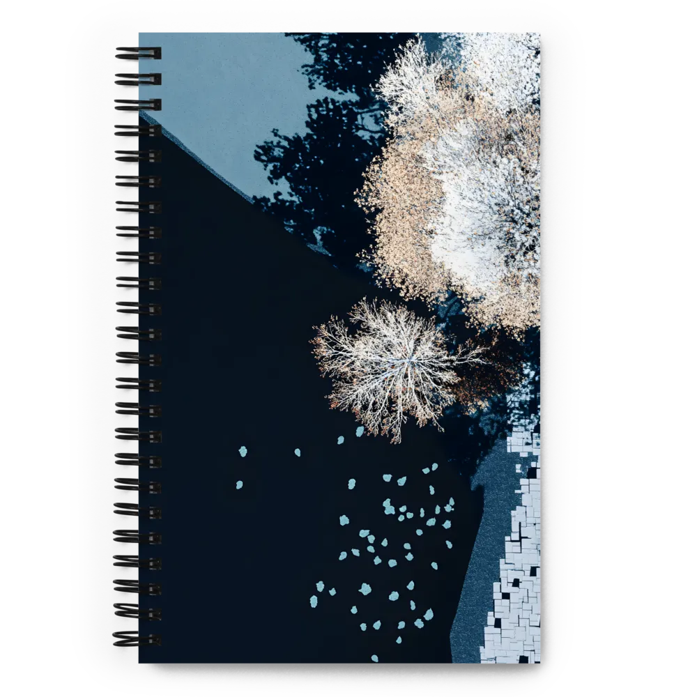 Tranquil Transitions: An Aerial Study of Nature | Spiral Notebook