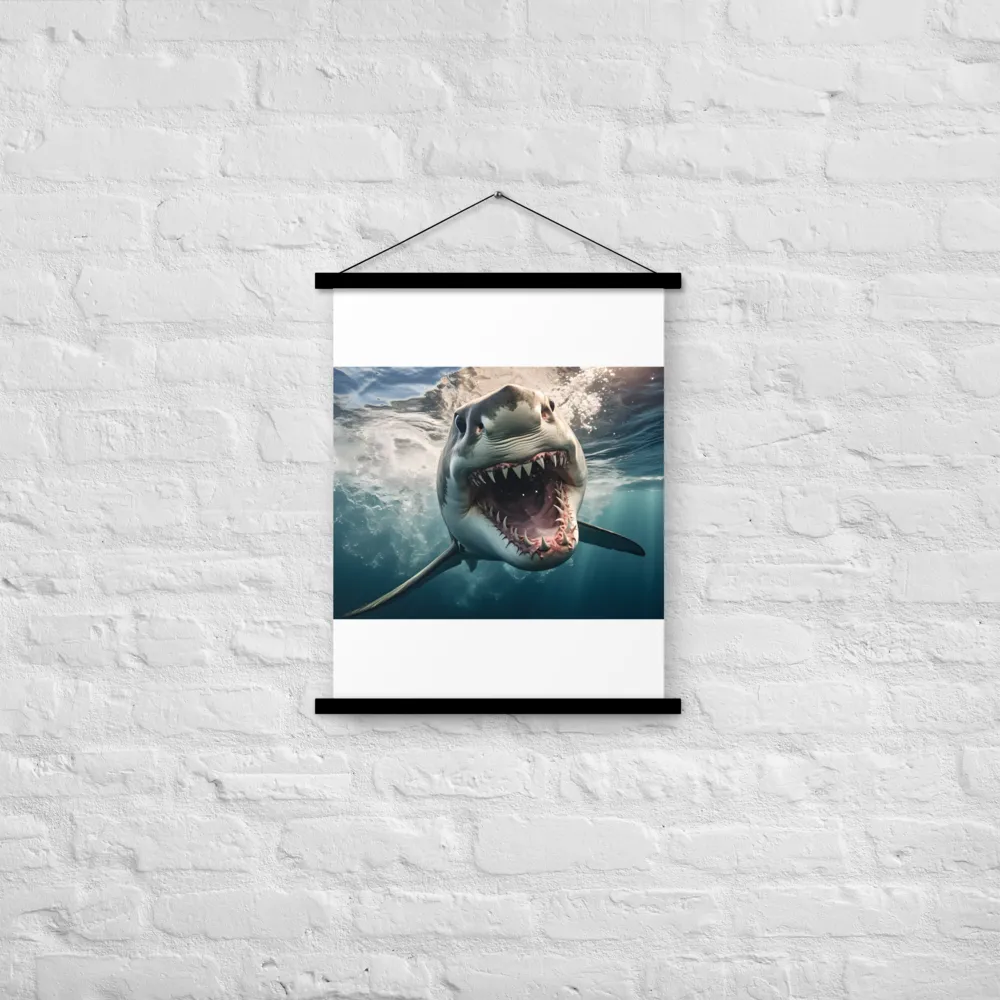 Fierce Majesty of the Ocean | Poster With Black Wood Hanger | 18″×24″
