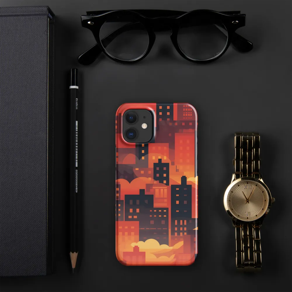 Radiance of the Urban Horizon | Phone Case |  12 Mini | Snap Case | Glossy