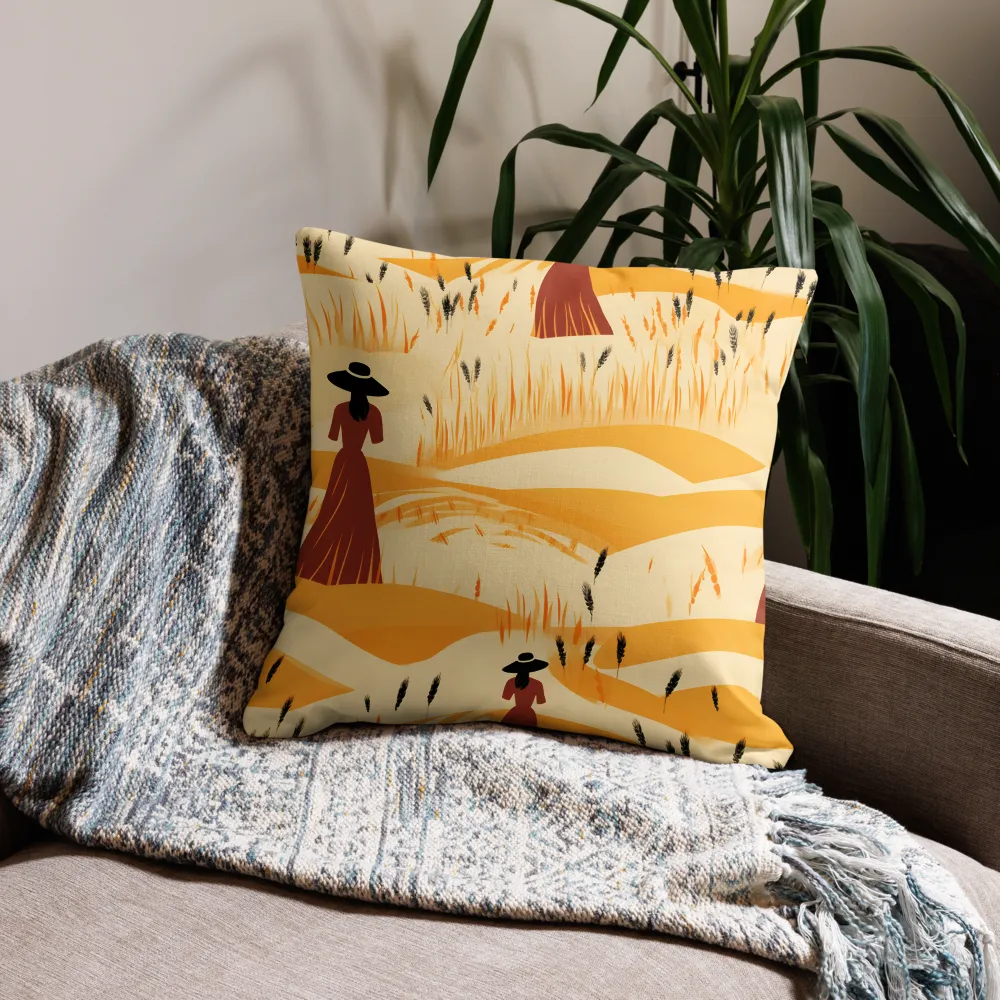 Embracing the Fields: A Floral Journey | Pillow & Pillow Case | Multiple Sizes