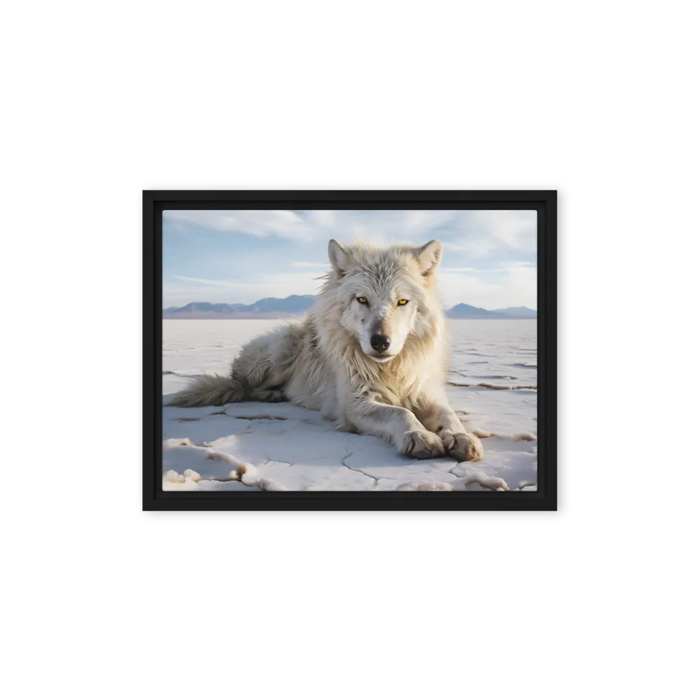 Guardian of the Salt Flats | Canvas with Black Frame | 12″×16″