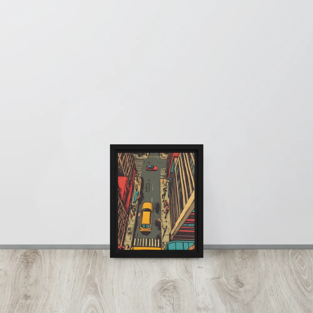 Urban Symphony | Canvas with Black Frame | 8″×10″