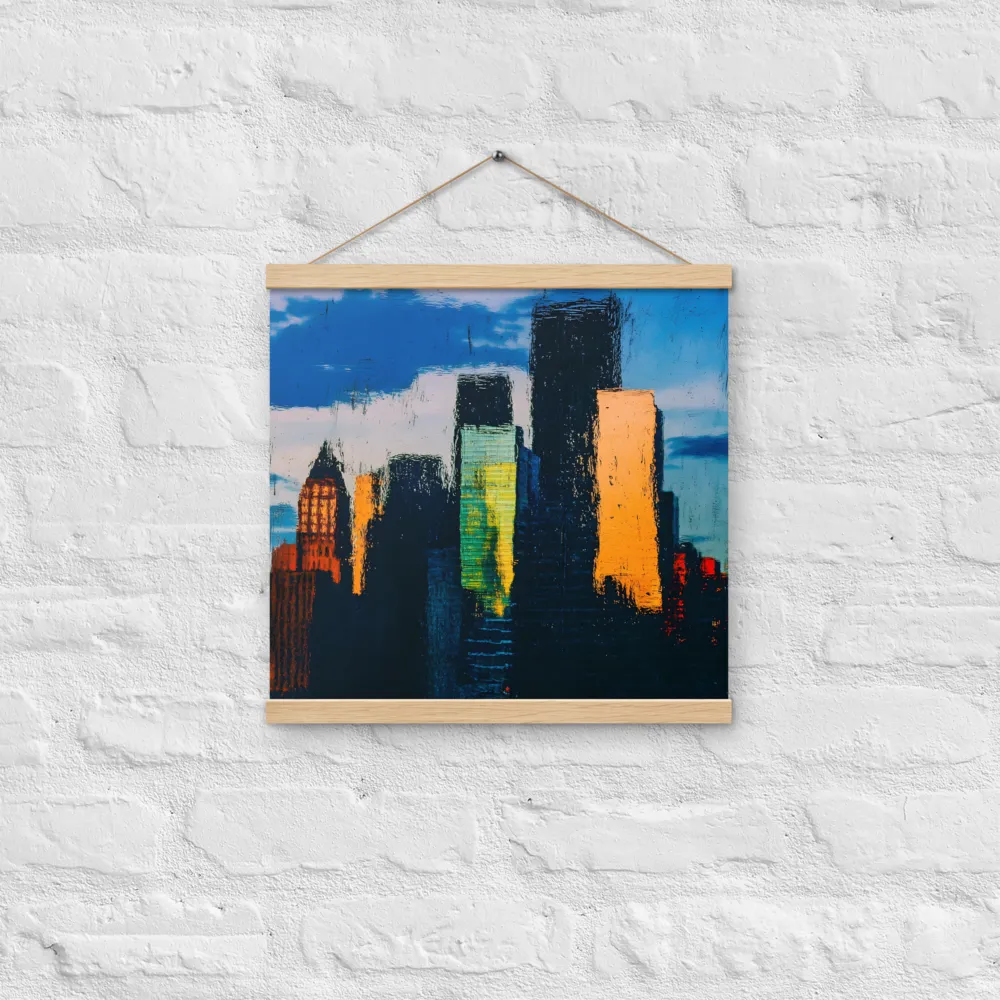 Reflections of Tranquility | Poster With Oak Wood Hanger | 16″×16″
