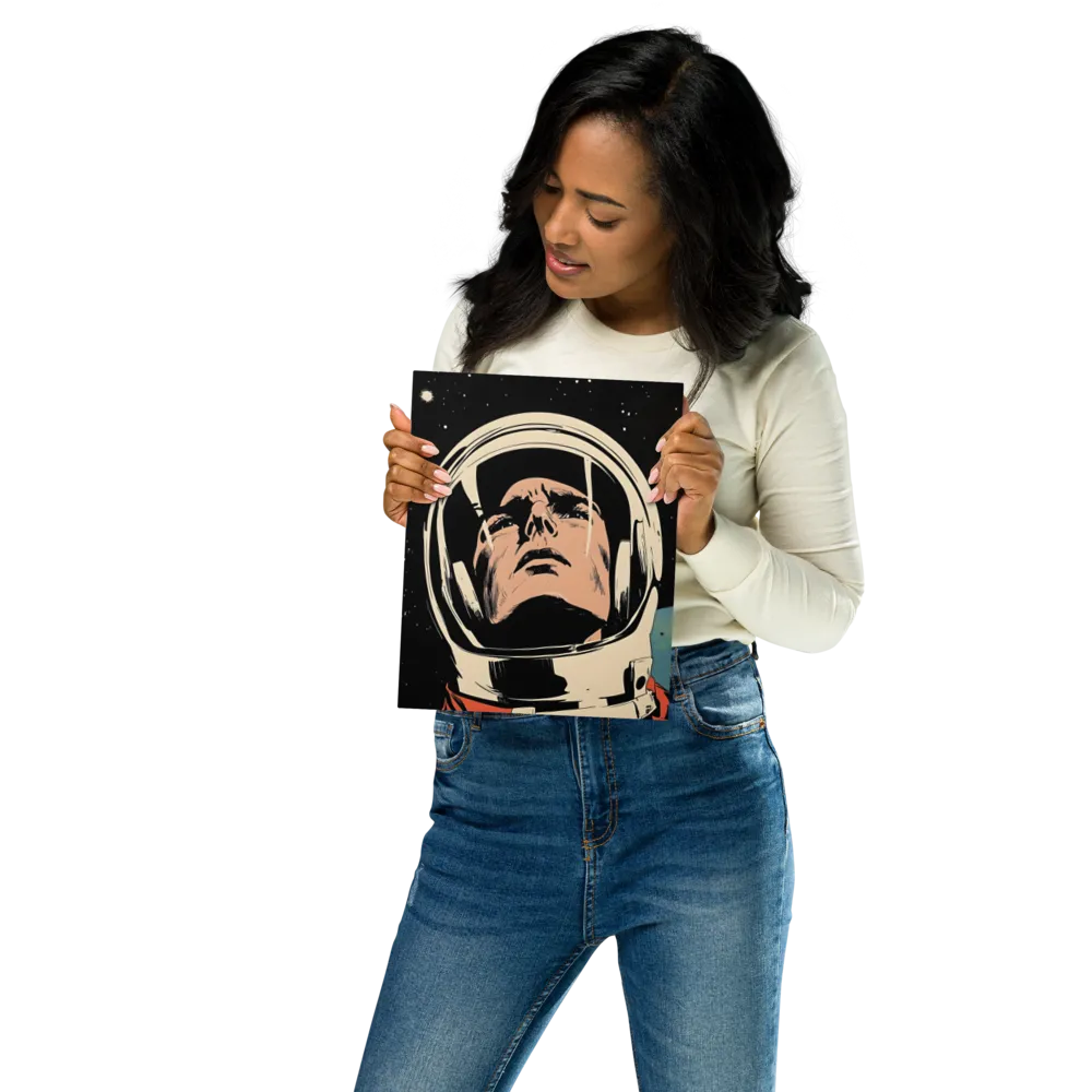 Gaze of the Astronaut | Metal Print | 8″×10″