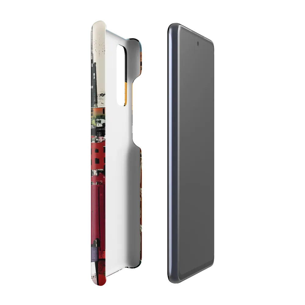Urban Collage: A Vivid Cityscape | Phone Case |  S20 FE | Snap Case | Glossy
