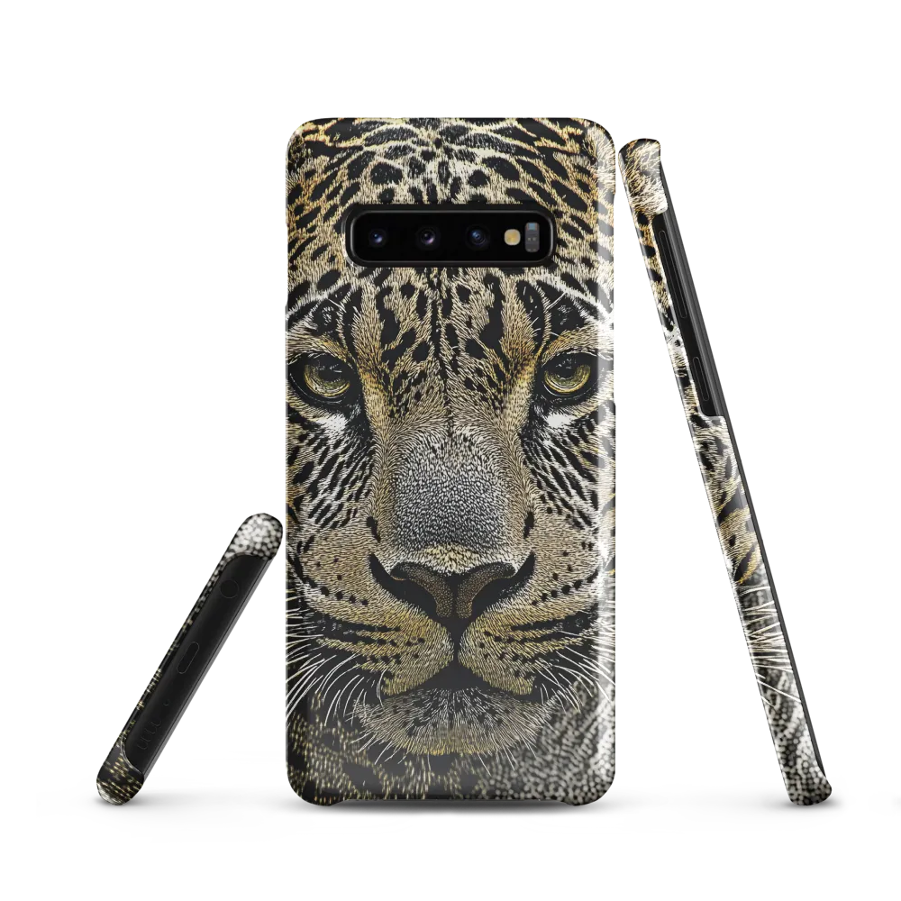 The Majestic Gaze: Portrait of a Leopard | Phone Case |  S10 | Snap Case | Glossy