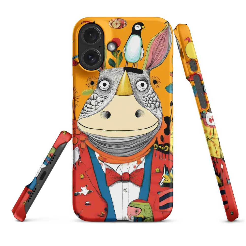 Whimsical Rhinoceros: A Playful Encounter