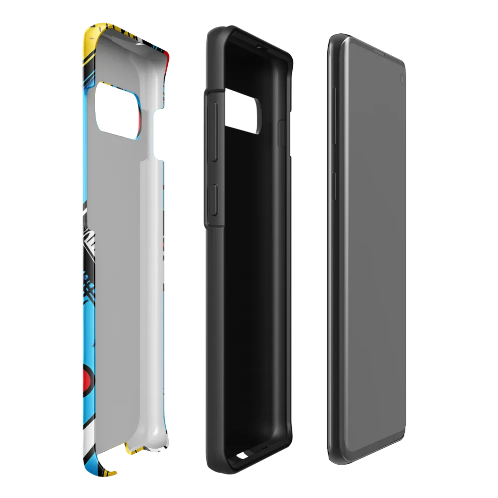 Dynamic Geometric Fusion | Phone Case |  S10 Plus | Tough Case | Glossy