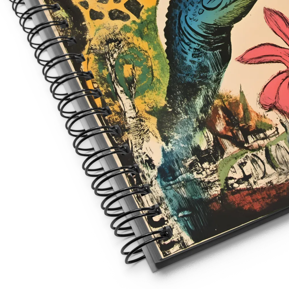 Whimsical Creature Encounter | Spiral Notebook