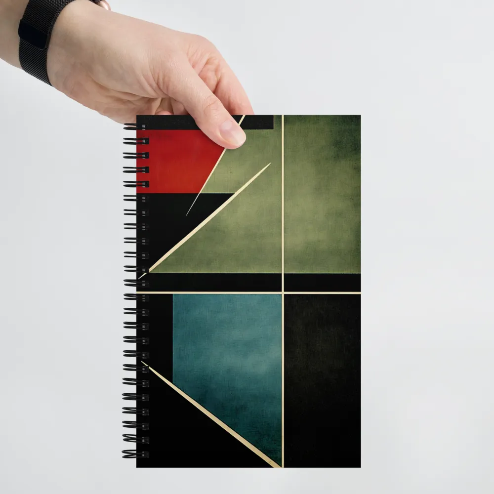 Geometric Harmony: A Modern Abstract | Spiral Notebook