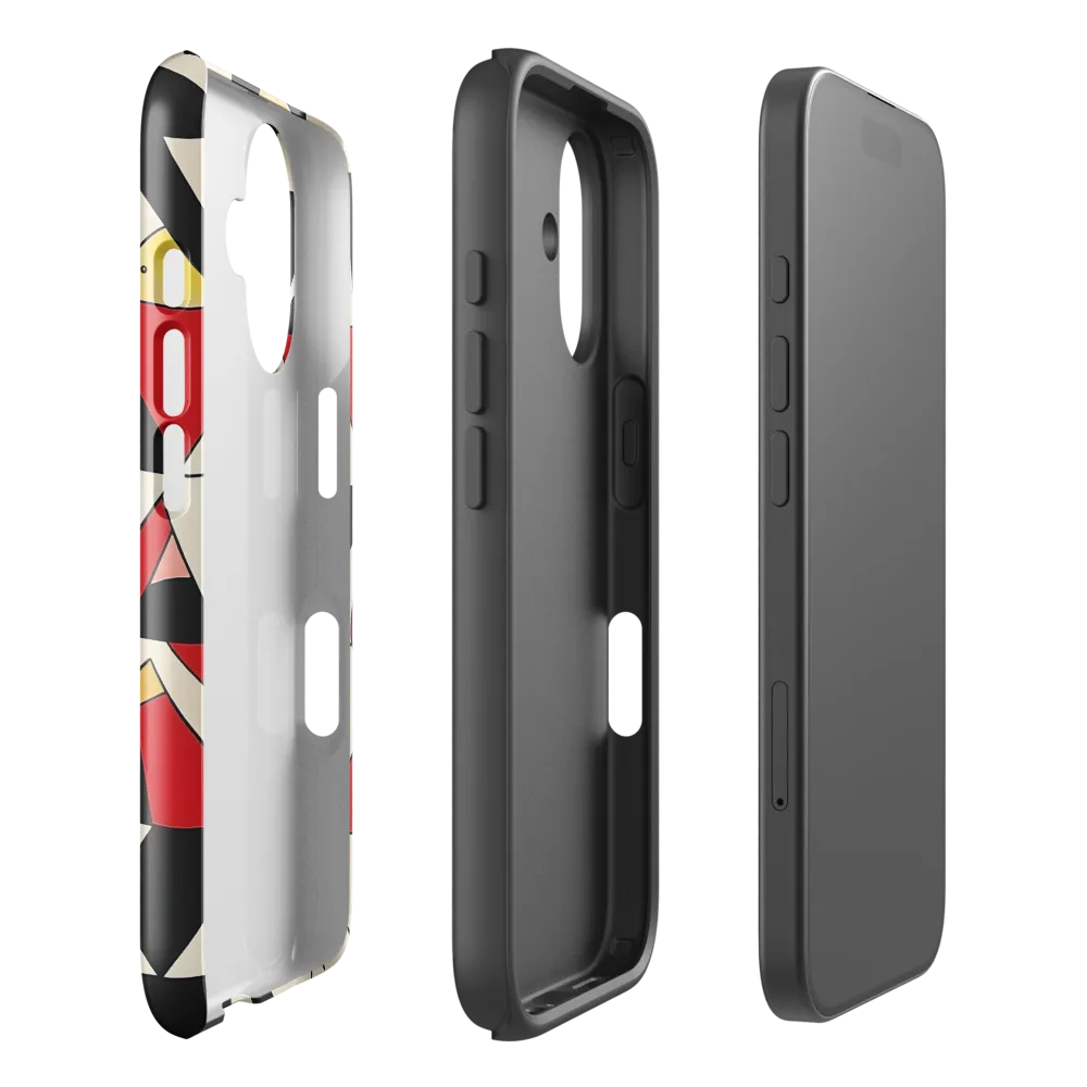 Dynamic Geometric Harmony | Phone Case |  16 | Tough Case | Glossy