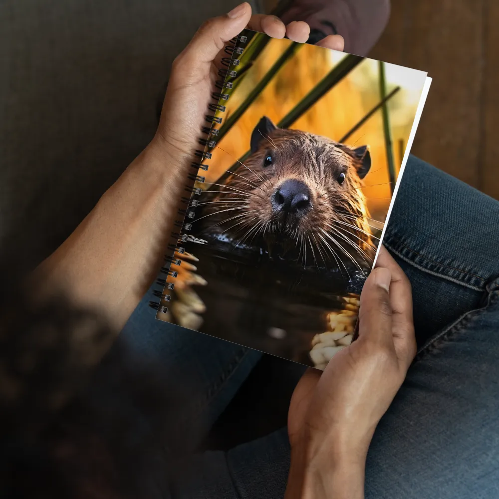 Beaver Serenity: A Natural Portrait | Spiral Notebook