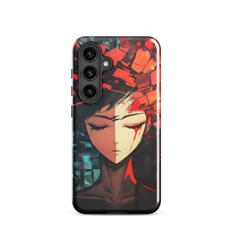 Fragmented Mind: The Silent Struggle | Phone Case |  S24 | Tough Case | Glossy