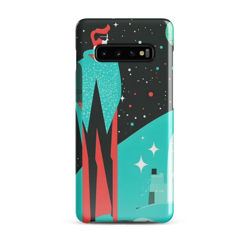 A Cosmic Explorer | Phone Case |  S10 Plus | Snap Case | Glossy