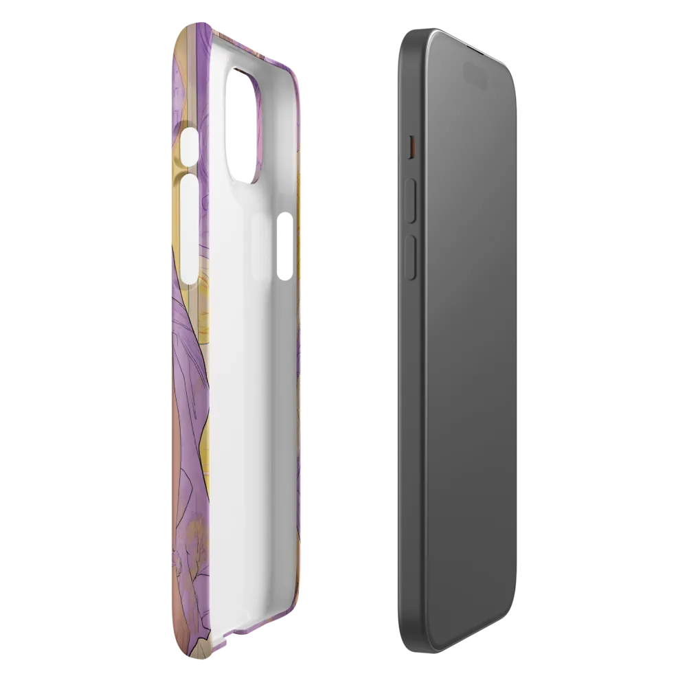 Elegance in Floral Harmony | Phone Case |  15 Plus | Snap Case | Matte