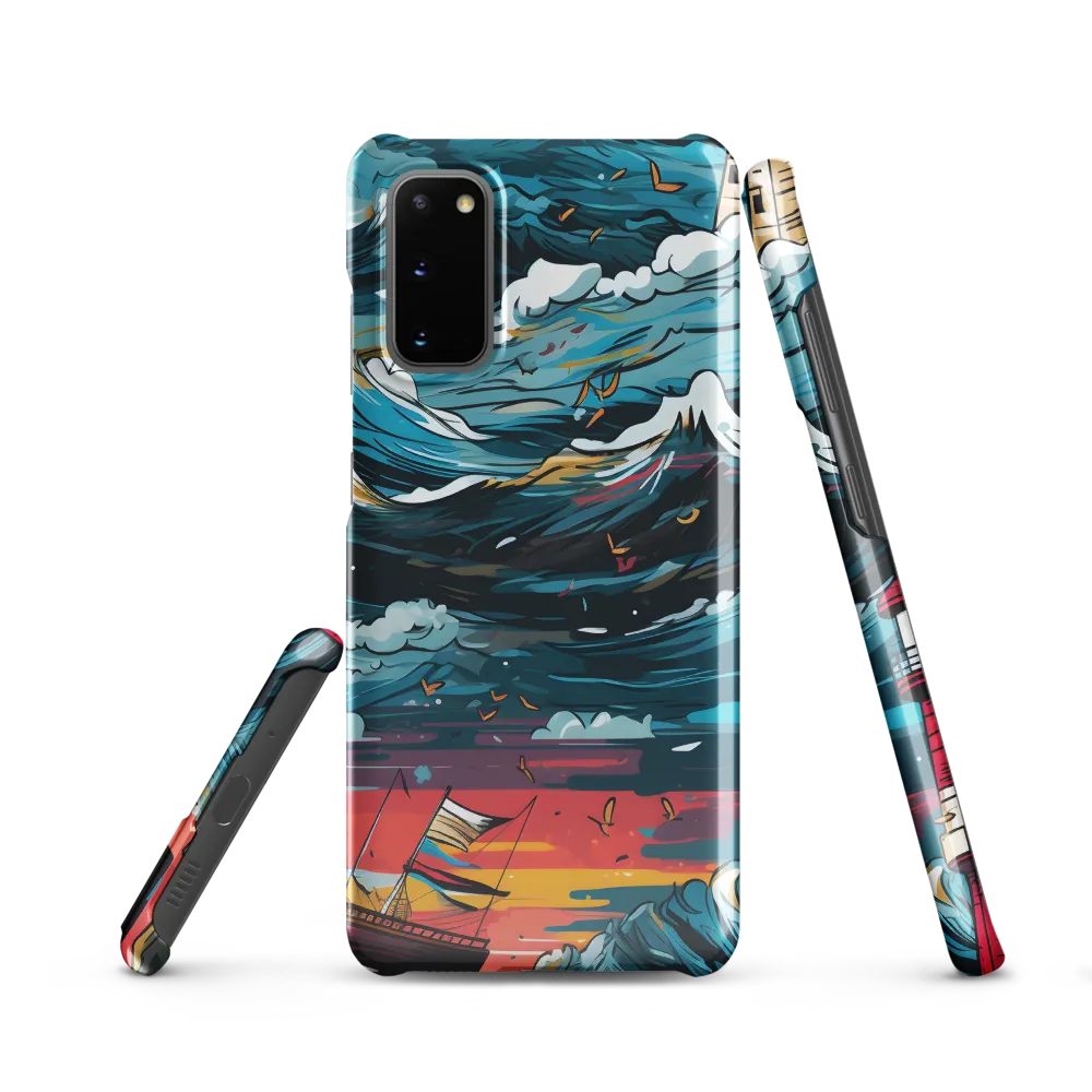 Turbulent Seas: A Lighthouse Adventure | Phone Case |  S20 | Snap Case | Glossy