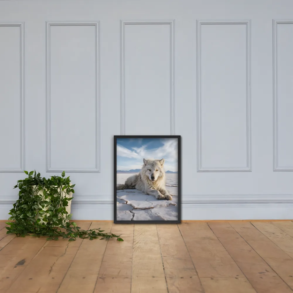 Guardian of the Salt Flats | Poster with Black Frame | 18″×24″