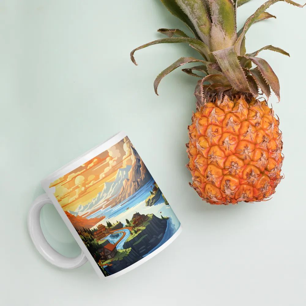 Tranquil Sunset Over Serene Landscape | Mugs | Multiple Sizes & Colors